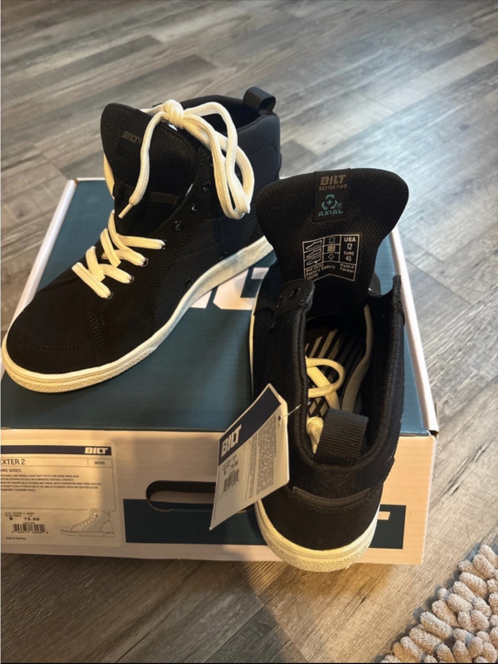 BILT Men’s Black motorcycle riding Sneakers